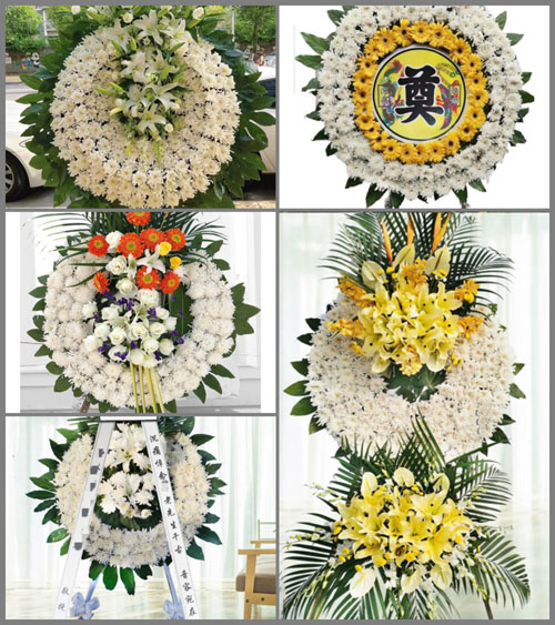 广东梅州市丰顺县大龙华镇长埂村花圈速递